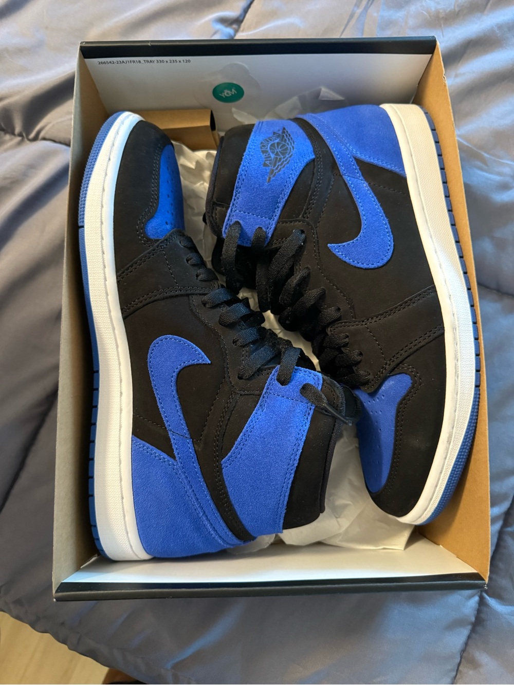 Nike Air Jordan 1  - Black & Royal Blue